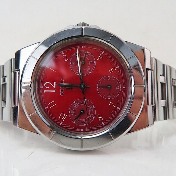 Auth SEIKO Lukia Silver Tone Lady Wrist Watch #57087
